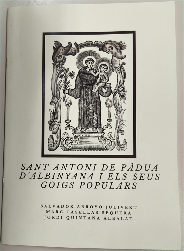 Sant Antoni de Pàdua d'Albinyana i els seus goigs populars